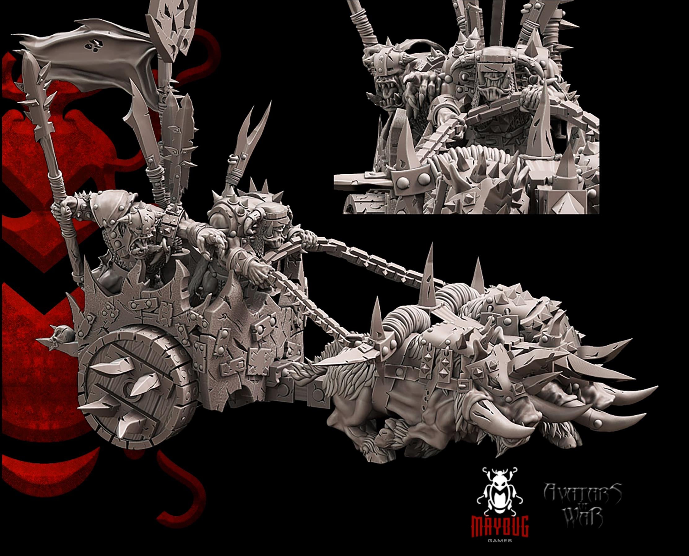 Fantasy orcs, Orc boar chariot